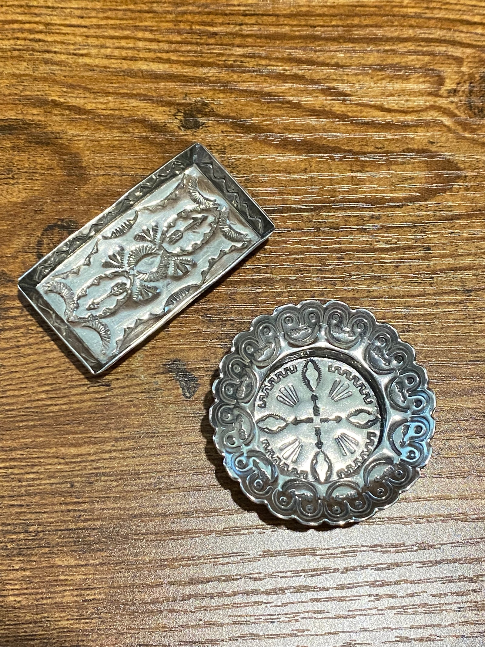 Sterling Stamped Trays