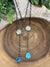 Sterling Kingman Turquoise Liberty Y Necklace