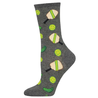 Pickleball Socks - Heather Grey