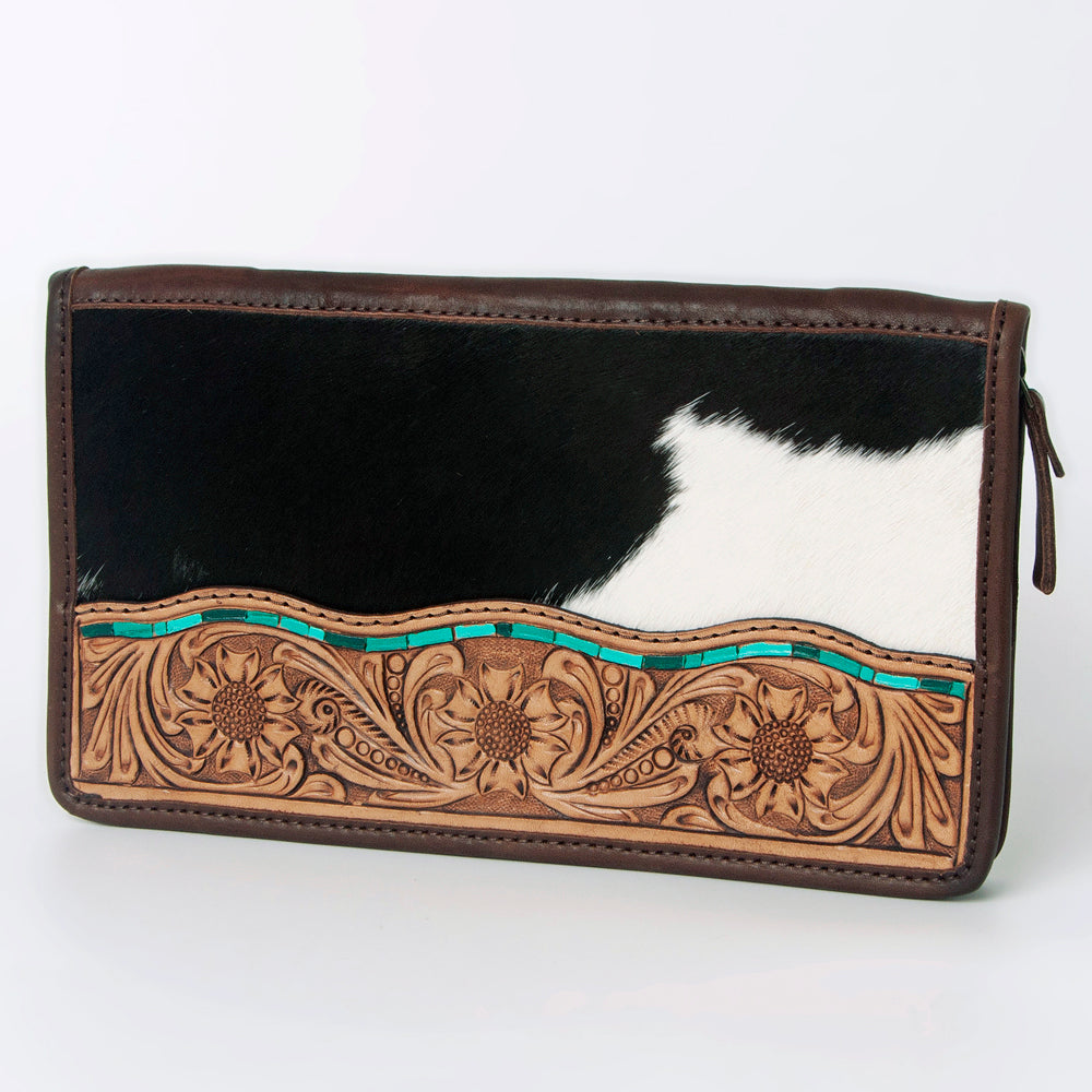 Leather Cowhide Jewelry Clutch