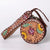 Sunflower Brown Leather Tooled Canteen Hand Bag