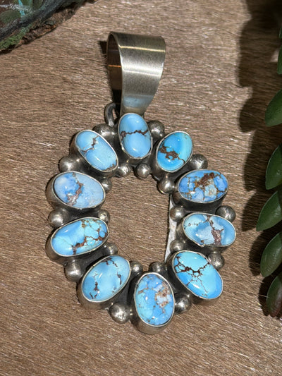 Lupin Assorted Sterling Golden Hills Turquoise Pendants