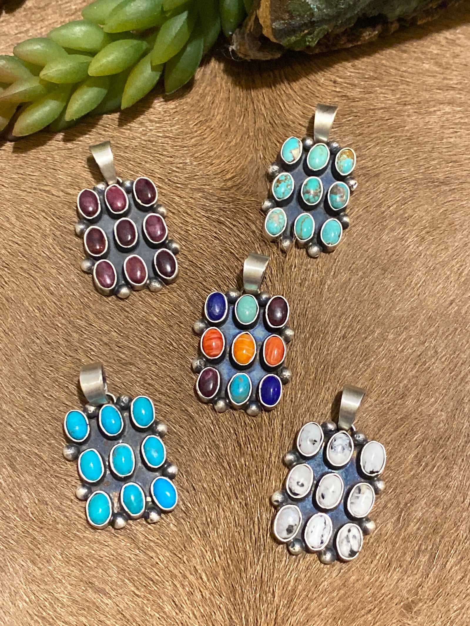 River Trails Stacked Pebbles Sterling Pendant