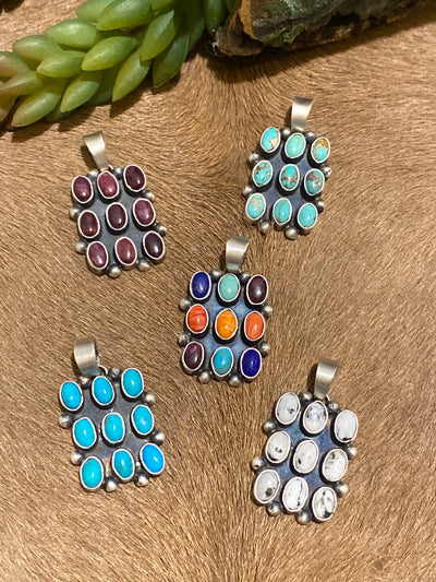 River Trails Stacked Pebbles Sterling Pendant