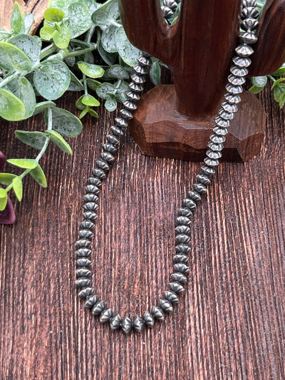 Roseland Stamped Navajo Saucer Necklace - 20"