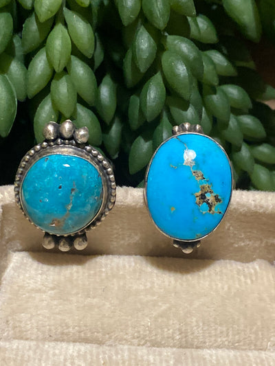Bijoux Sterling Turquoise Ring - Size 9