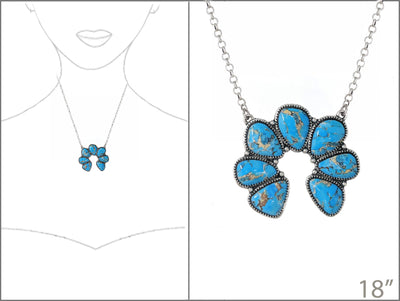 Griggs Fashion Silver Link Chain With Stone Naja - 18"