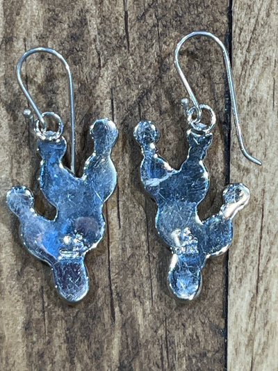 Bertie Stone Cactus Fish Hook Earrings - 1.5"
