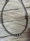 3-6mm Navajo Pearl Necklace with Varied Beads