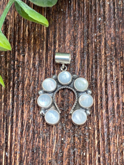 Lola Sterling Opal Horseshoe Pendant