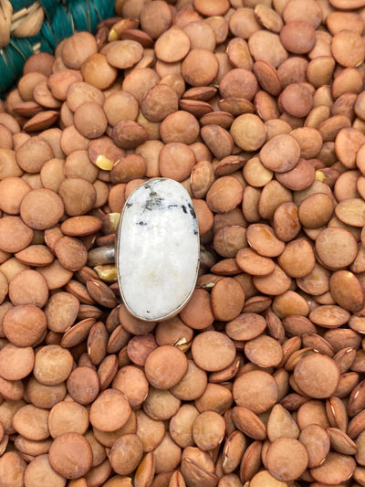 Salem Simple Sterling White Buffalo Ring