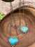 Cole Kingman Heart Stone Necklace - 1.25"