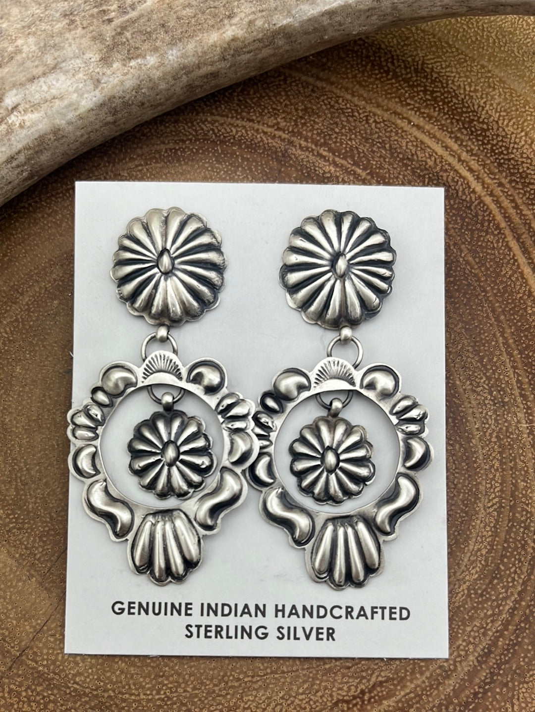 Abigayle Sterling Concho Earrings