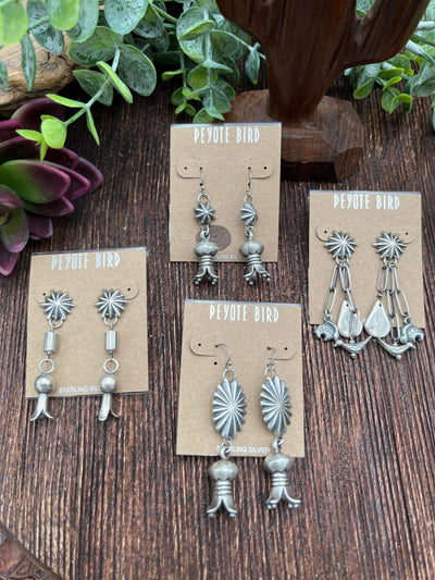 Bretton Burst Assorted Sterling Peyote Bird Earrings