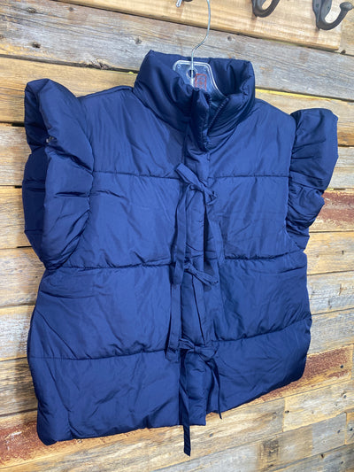Flutter Sleeve Puffer Vest