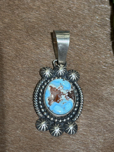 Lupin Assorted Sterling Golden Hills Turquoise Pendants