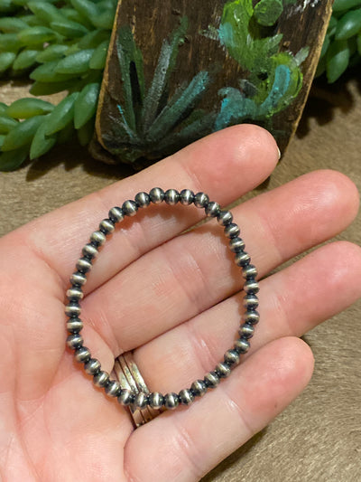 4mm Navajo Pearl Stretch Bracelet - Baby Size