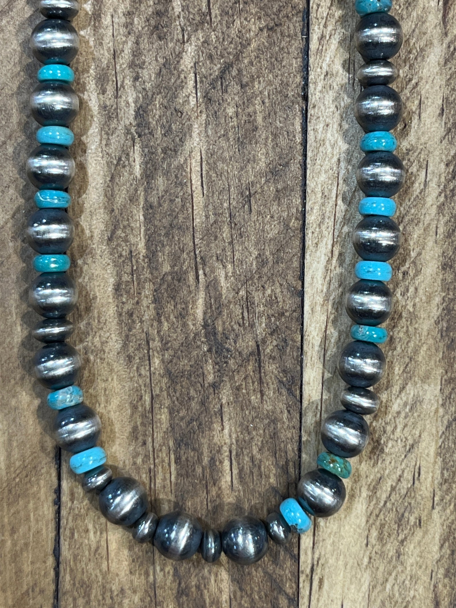 Paxton Varied Navajo & Turquoise Necklace - 17"