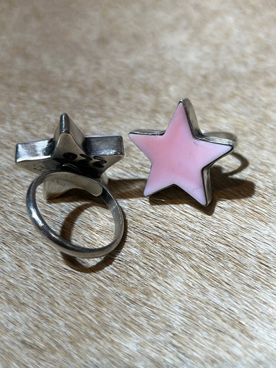 Pink Conch Star Adjustable Ring