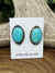 Alex Kingman Turquoise Oval Stud Earrings