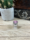 Purple Spiny & Sterling Silver Heart  Ring