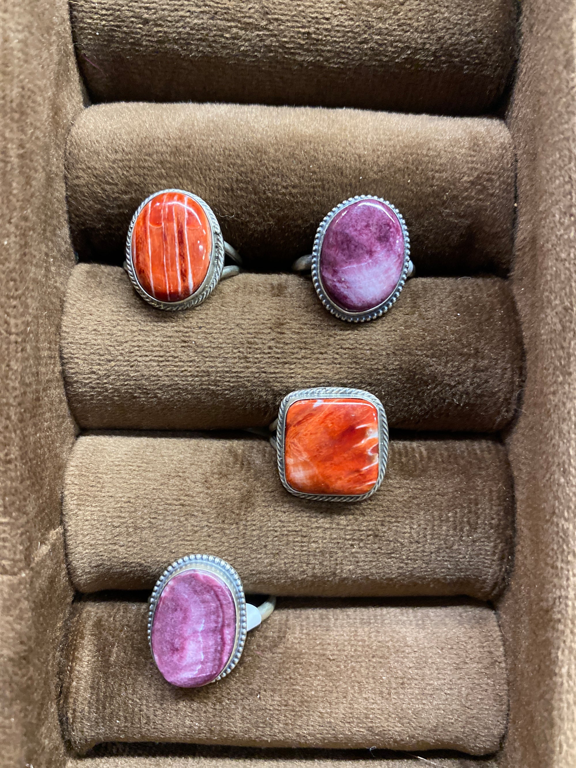 Brimstone Sterling Single Stone Spiny Oyster Ring