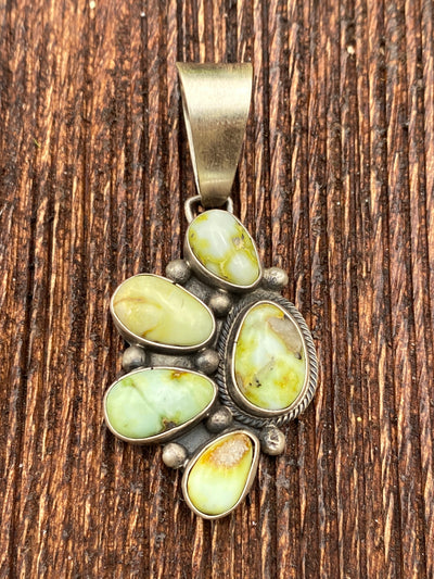 Kensie Palomino Turquoise 5 Stone Pendant or Adjustable Ring