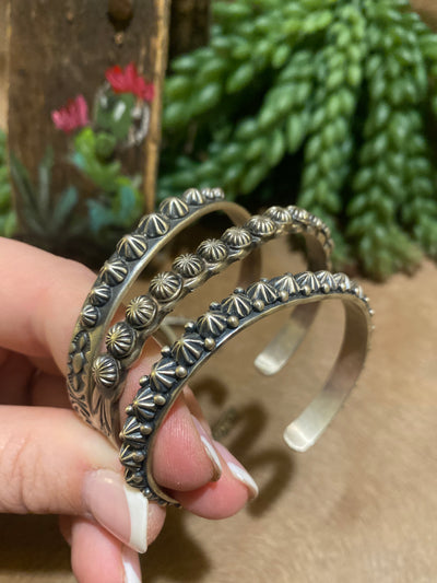 Hansen Assorted Sterling Burst Cuff Bracelets