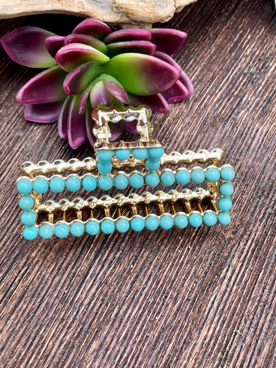 Faux Pearl Claw Clip