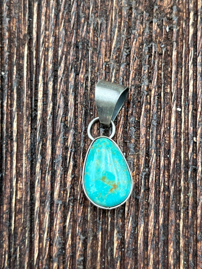 Jeston Simple Sterling Turquoise Pendant