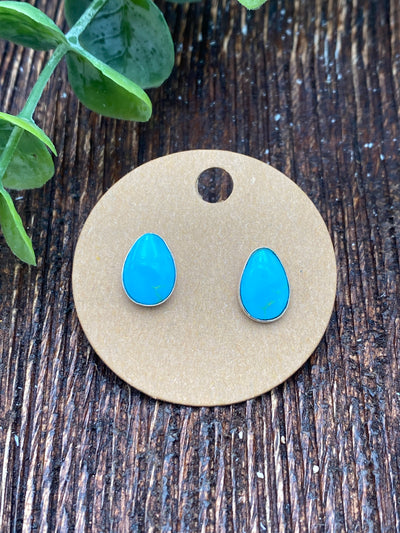 Paula Sterling Post Turquoise Earrings