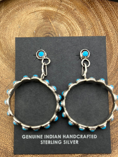 Zuni Dot Open Frame Earrings