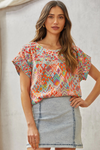 Carrie Floral Embroidered Relaxed Top