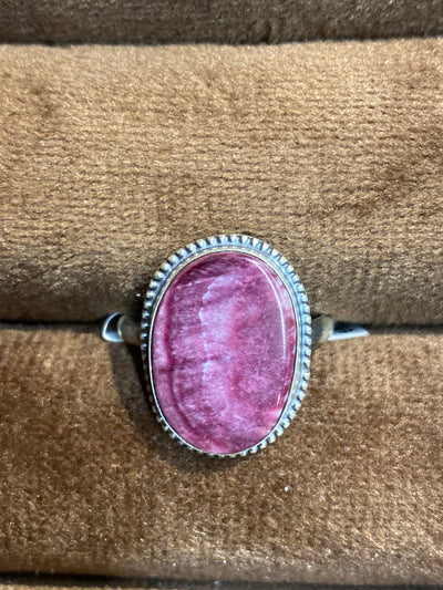 Brimstone Sterling Single Stone Spiny Oyster Ring