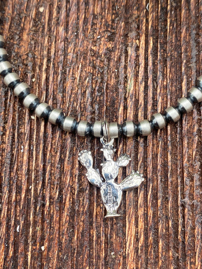 Lacey Western 4mm Sterling Navajo Charm Bracelet