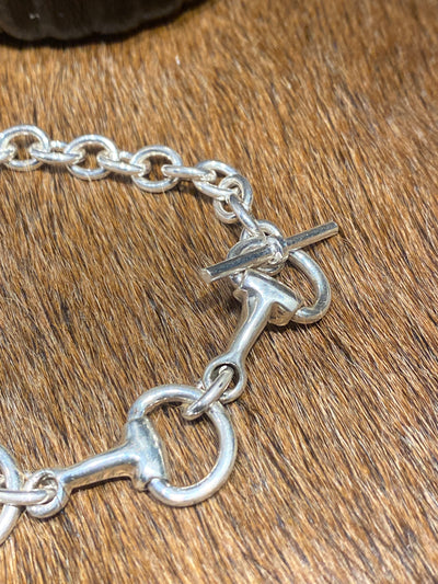 Link Horse Bit Sterling Bracelet