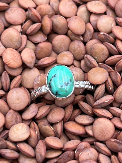 Brittany Assorted Single Stone Stamped Sterling Band Rings - Size 6