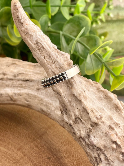Stella Dotted Triple Row 5mm Sterling Ring