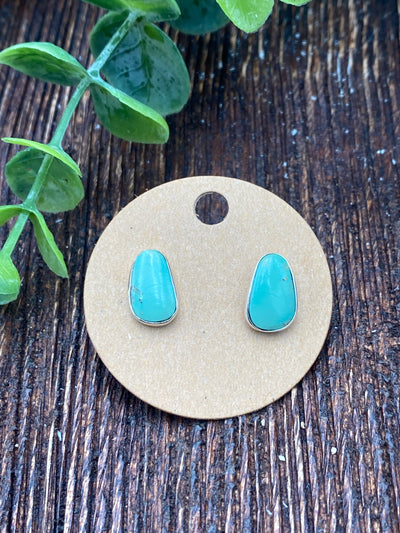 Paula Sterling Post Turquoise Earrings