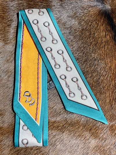 Assorted 35"x2" Equestrian Twilly Scarves