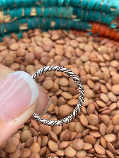 Francine 2.5mm Rope Twist Sterling Ring