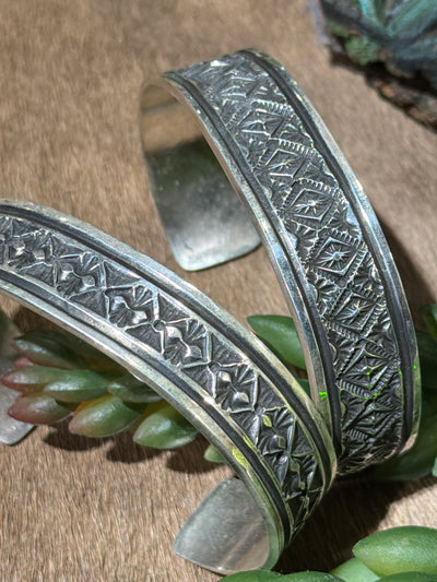 Payton Stamped Sterling Cuff