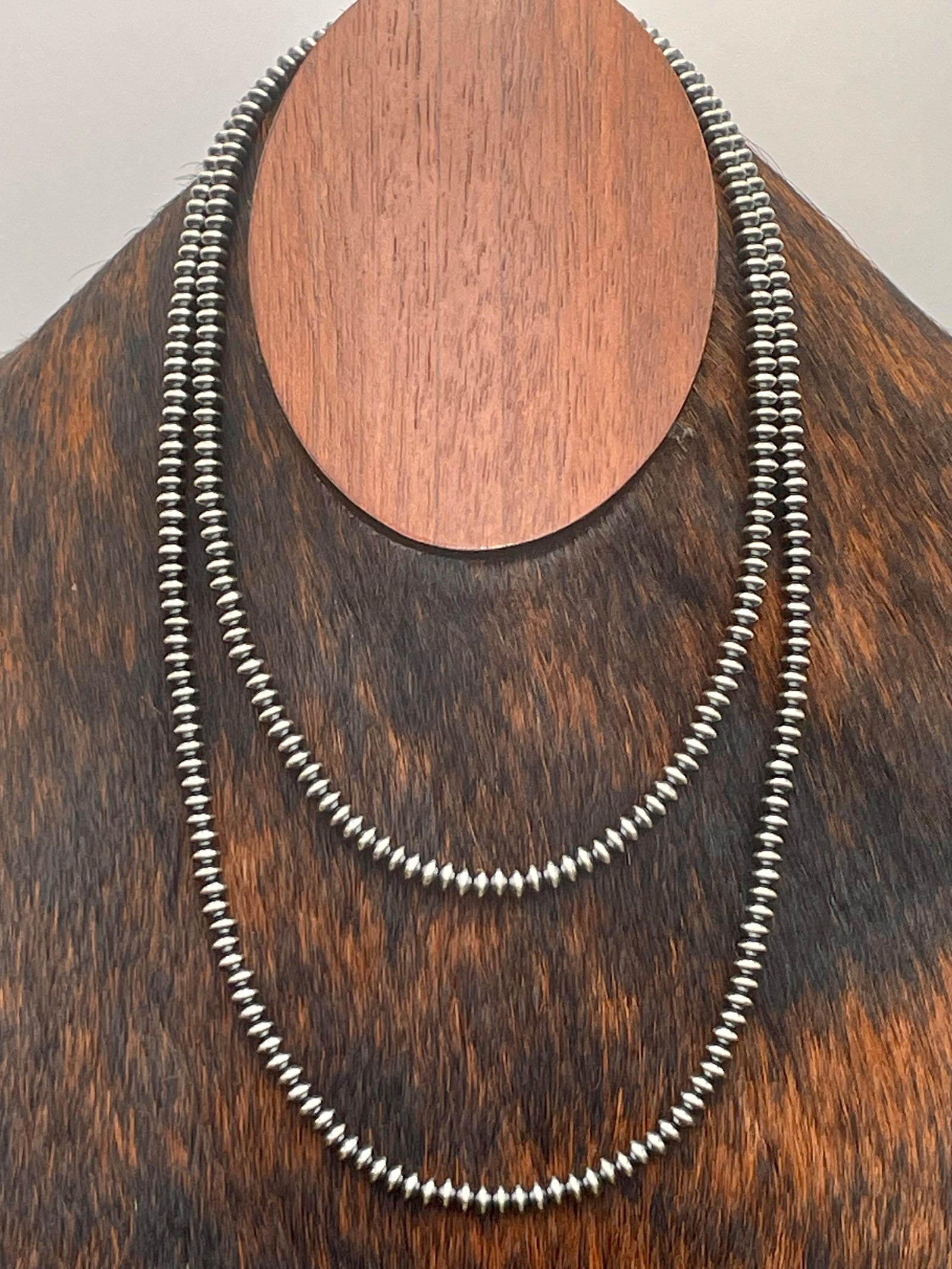 4mm Rondelle Bead Necklace