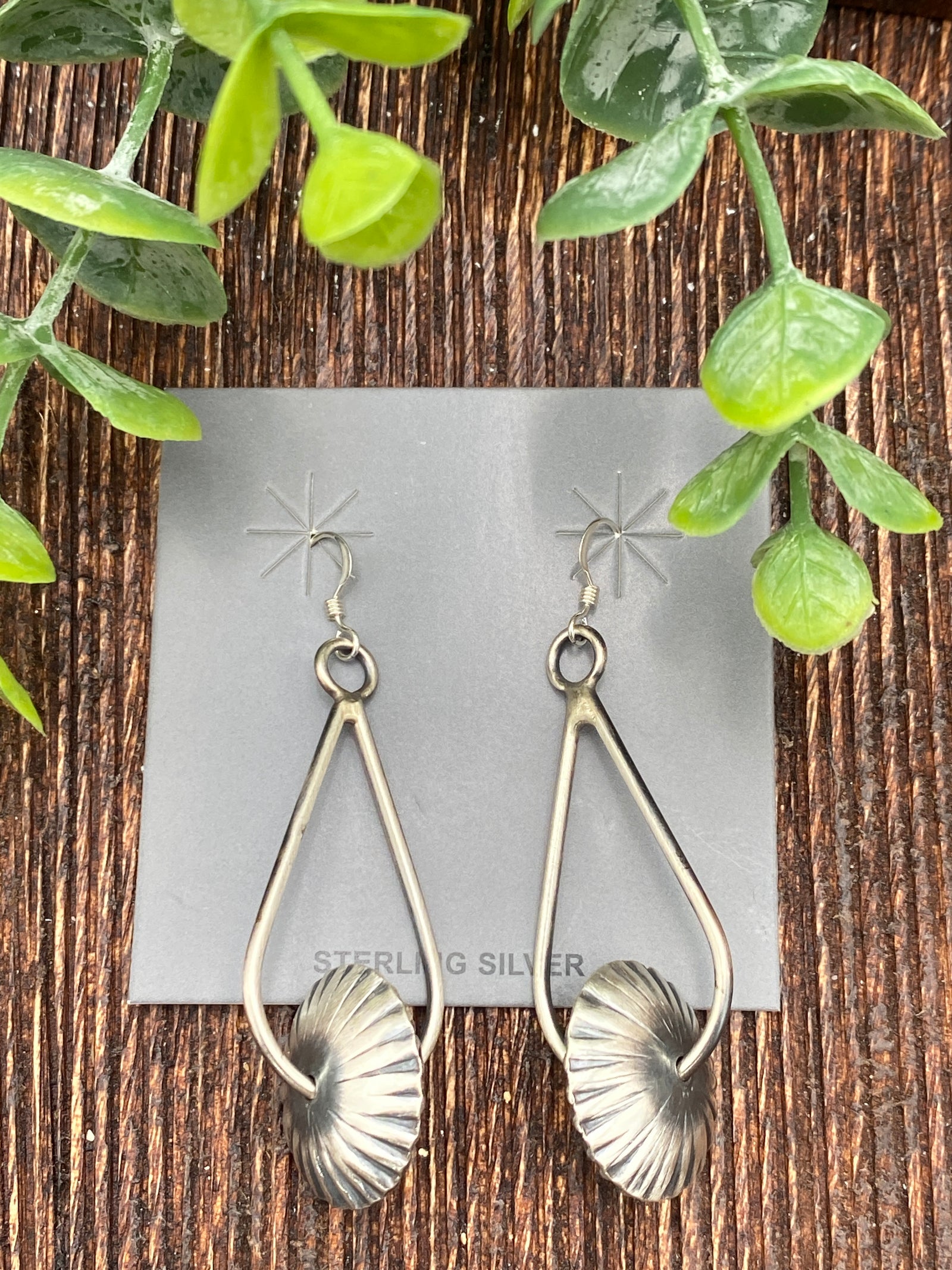 Kiera Sterling Teardrop Sliding Saucer Earrings