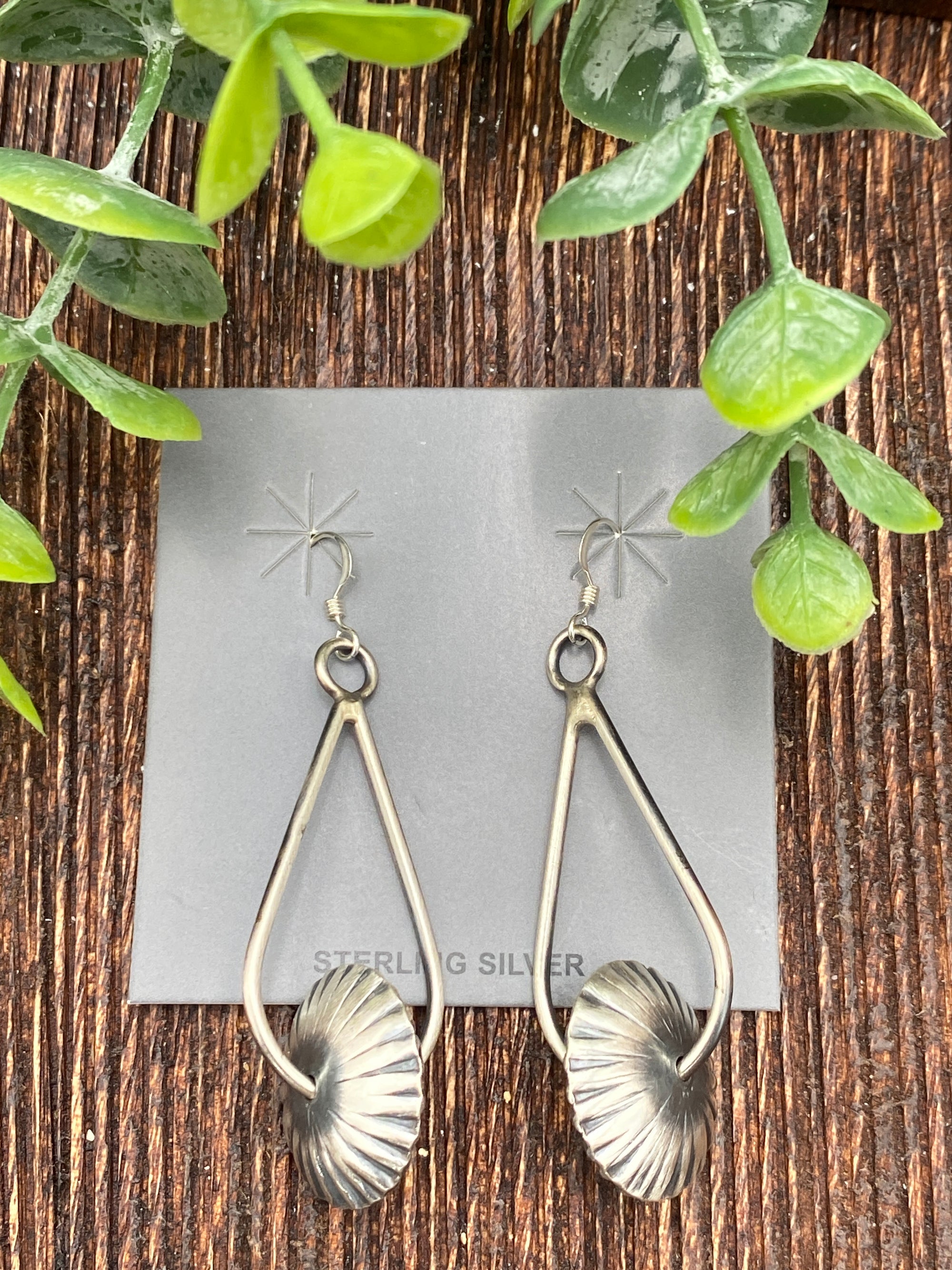 Kiera Sterling Teardrop Sliding Saucer Earrings