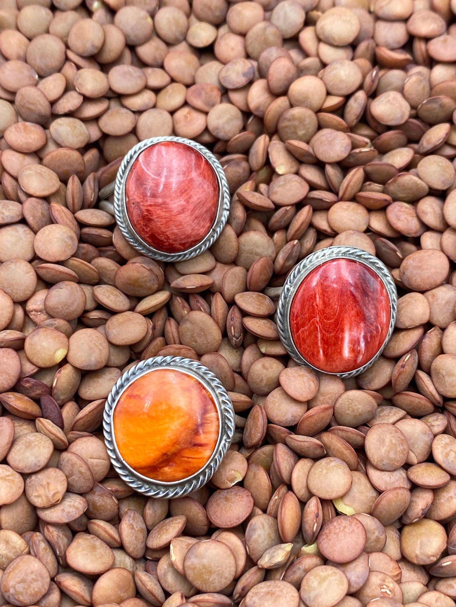 Nashua Round Roped Spiny Double Band Sterling Ring