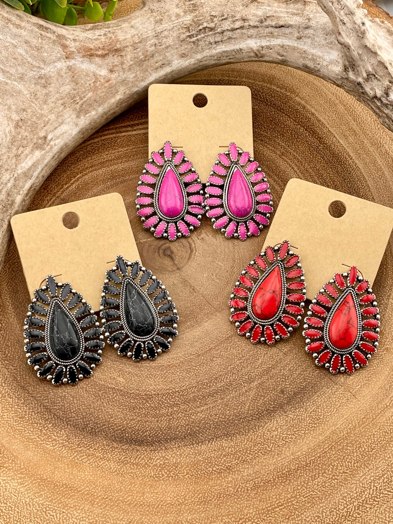 McClure Fashion Teardrop Cluster Post Earrings