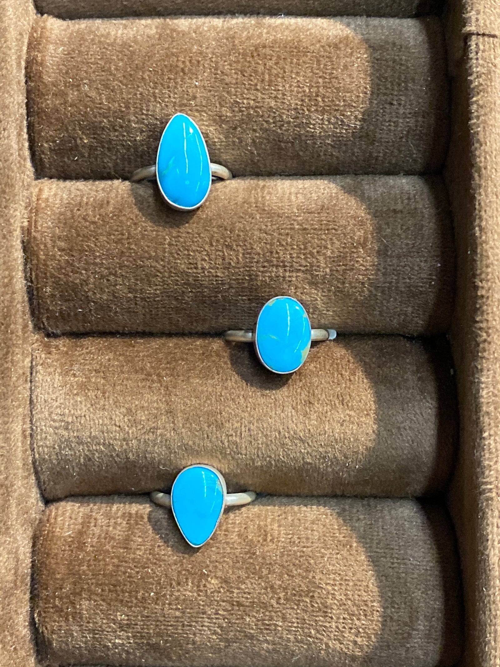 Prairie View Simple Sterling Turquoise Ring