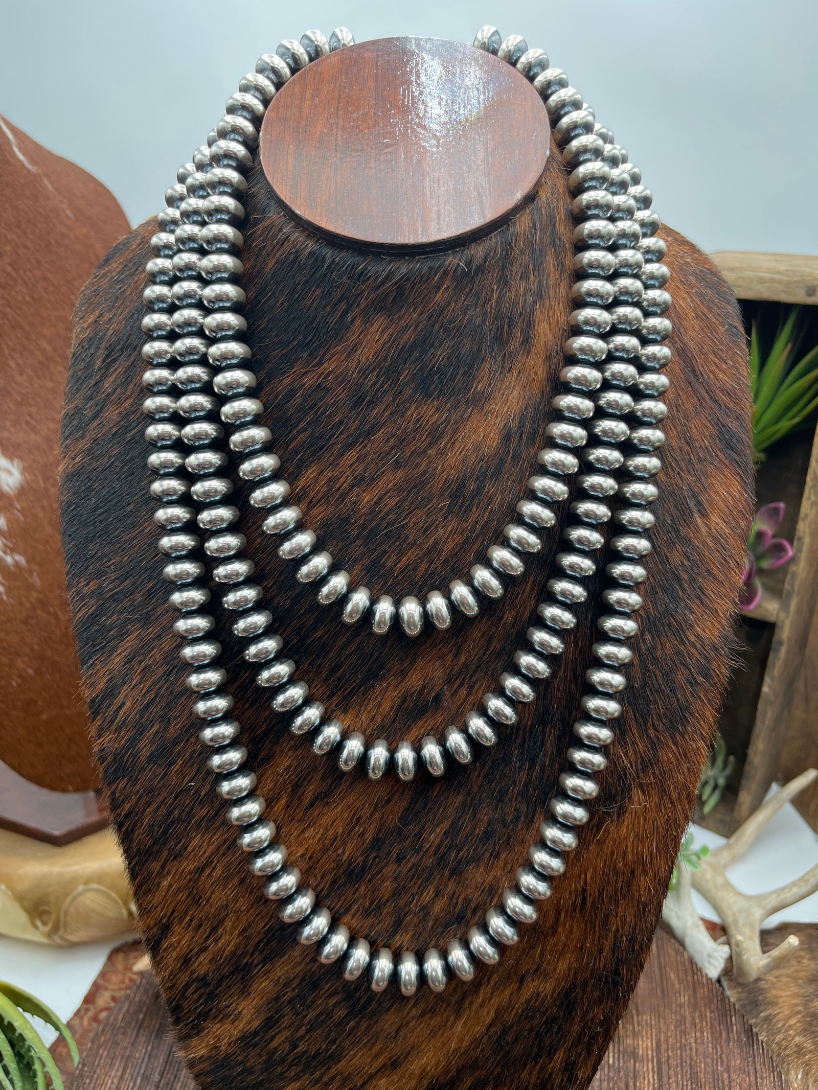 14mm Rondelle Bead Necklace