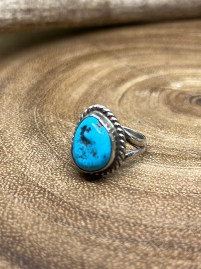 Kelvin Sterling Single Stone Turquoise Ring